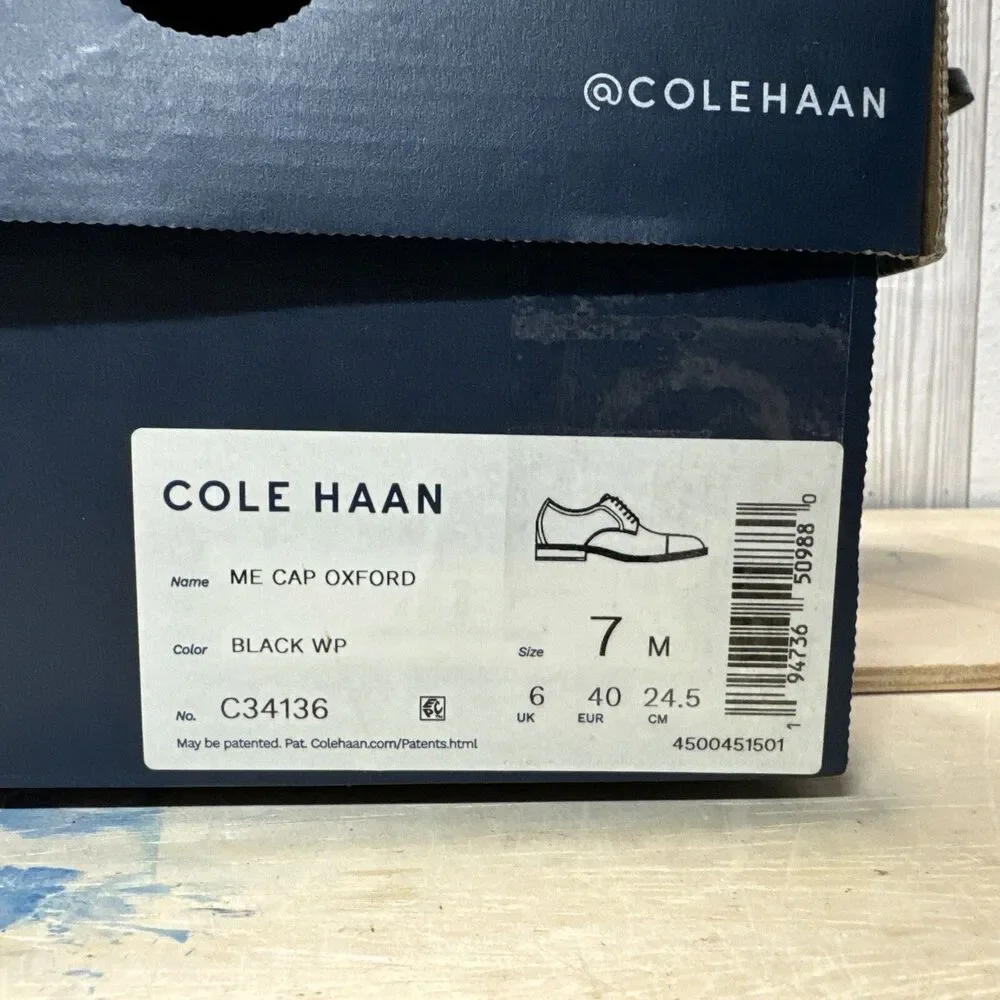 COLE HAAN Shoes Me Cap Oxford Lace up Comfortable GRAND 360 C34136 Men’s Sz 7M